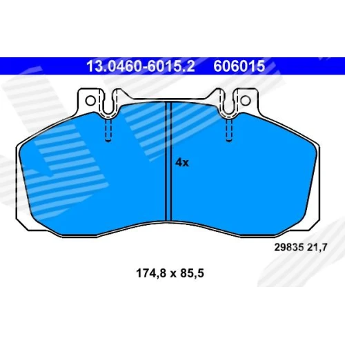 BRAKE PADS FOR DISC BRAKES - 0