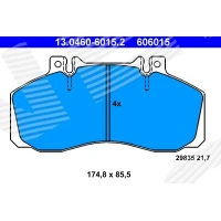 Brake pads for disc brakes