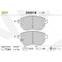 Brake pads for disc brakes