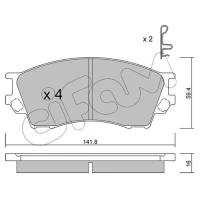 Brake pads for disc brakes