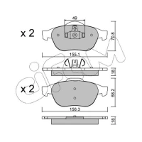 Brake pads for disc brakes