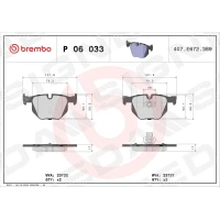 Brake pads for disc brakes