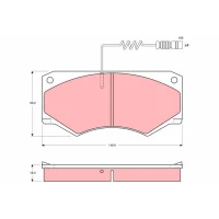 Brake pads for disc brakes