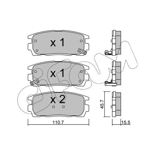 BRAKE PADS FOR DISC BRAKES - 0