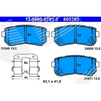 Brake pads for disc brakes