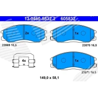 Brake pads for disc brakes