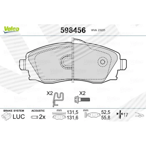 BRAKE PADS FOR DISC BRAKES - 0