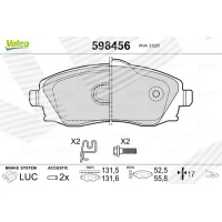 Brake pads for disc brakes