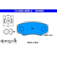 Brake pads for disc brakes