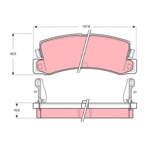 BRAKE PADS FOR DISC BRAKES - 0