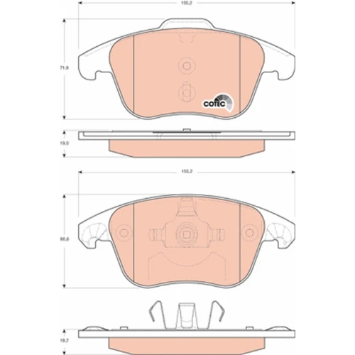 BRAKE PADS FOR DISC BRAKES - 0