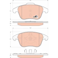 Brake pads for disc brakes