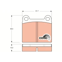 Brake pads for disc brakes