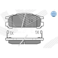 Brake pads for disc brakes