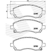 Brake pads for disc brakes