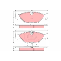 Brake pads for disc brakes