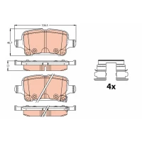 Brake pads for disc brakes