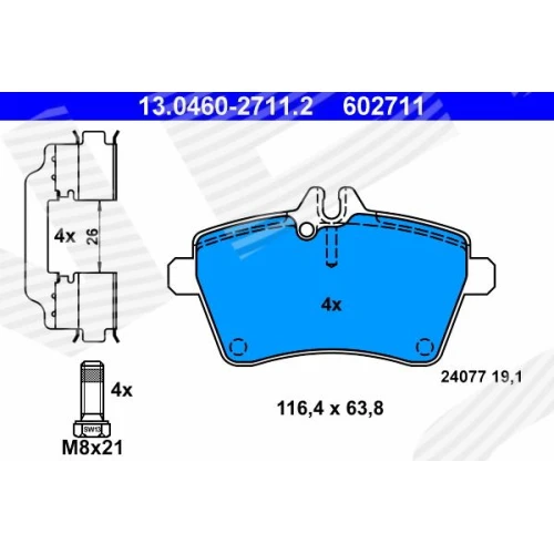 BRAKE PADS FOR DISC BRAKES - 0