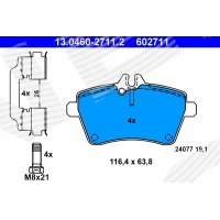 Brake pads for disc brakes