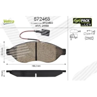 Brake pads for disc brakes