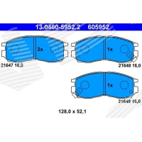 Brake pads for disc brakes