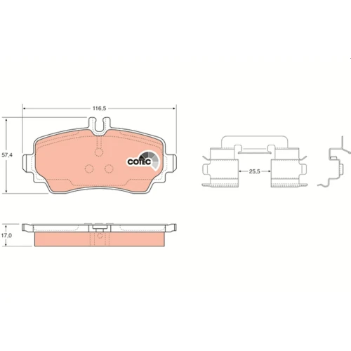 BRAKE PADS FOR DISC BRAKES - 0