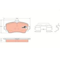 Brake pads for disc brakes