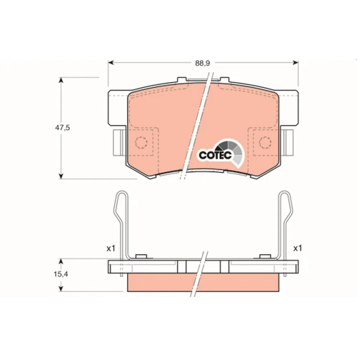 BRAKE PADS FOR DISC BRAKES - 0