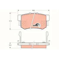 Brake pads for disc brakes