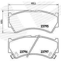 Brake pads for disc brakes