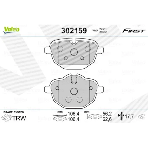 BRAKE PADS FOR DISC BRAKES - 0