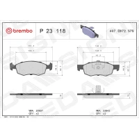 Brake pads for disc brakes