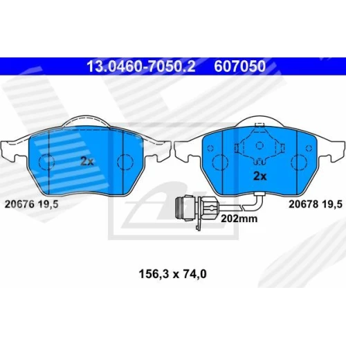 BRAKE PADS FOR DISC BRAKES - 0