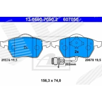 Brake pads for disc brakes