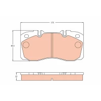 Brake pads for disc brakes