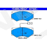 Brake pads for disc brakes