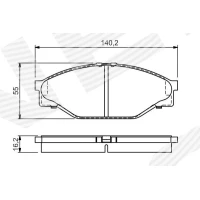 Brake pads for disc brakes