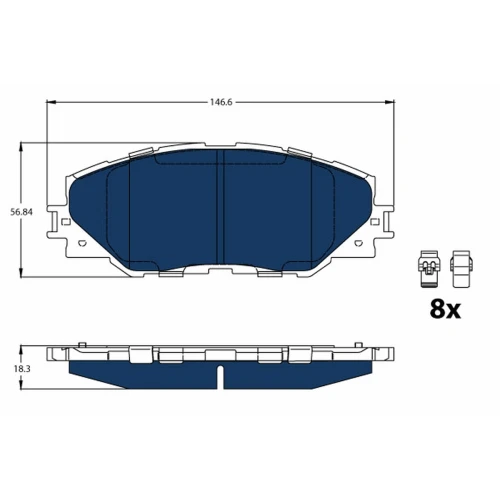 BRAKE PADS FOR DISC BRAKES - 0