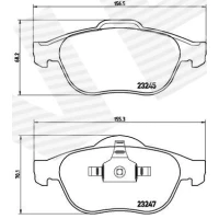 Brake pads for disc brakes