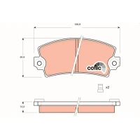 Brake pads for disc brakes