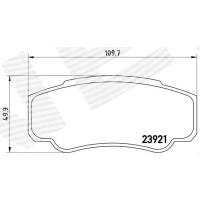 Brake pads for disc brakes