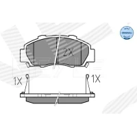 Brake pads for disc brakes