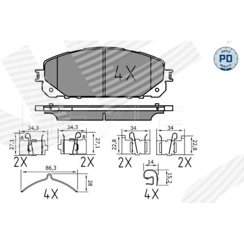 BRAKE PADS FOR DISC BRAKES - 0