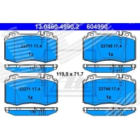 Brake pads for disc brakes