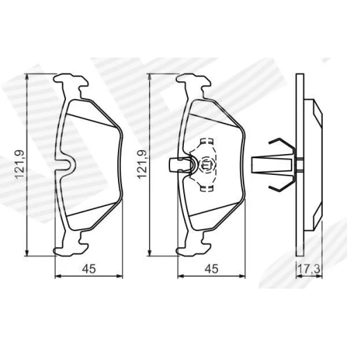 BRAKE PADS FOR DISC BRAKES - 4