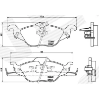 Brake pads for disc brakes