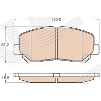 Brake pads for disc brakes