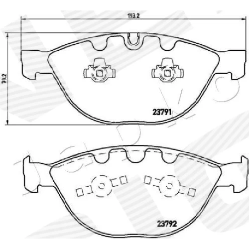 BRAKE PADS FOR DISC BRAKES - 1