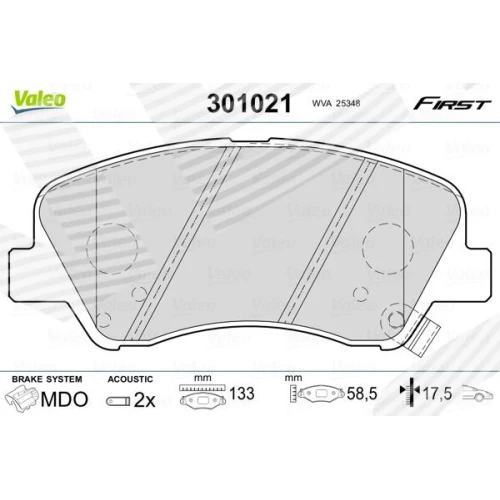 BRAKE PADS FOR DISC BRAKES - 0