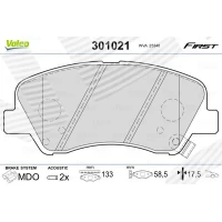 Brake pads for disc brakes